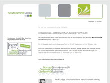 Tablet Screenshot of naturkosmetik-verlag.de